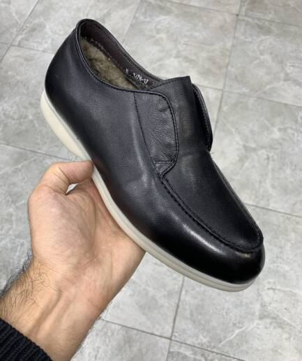 4936 Лоферы с мехом LP M1278-17 / 42 / черный