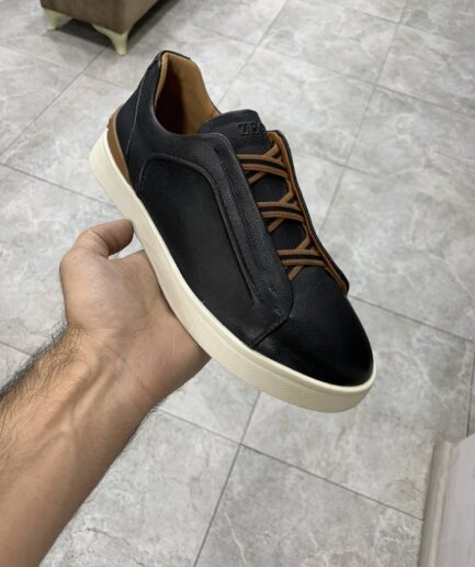 3996 Кеды Zegna FA-11-968 / 40 / черный