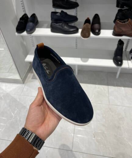 4041 Слипоны  Loro Piano FS24-8-872D / 41 / синий