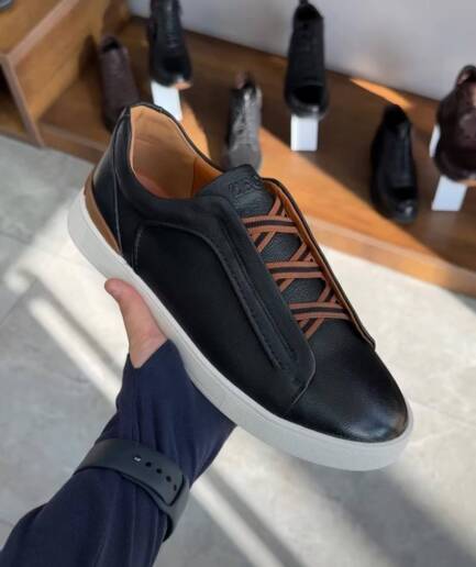 3996 Кеды Zegna FA-11-968 / 43 / черный