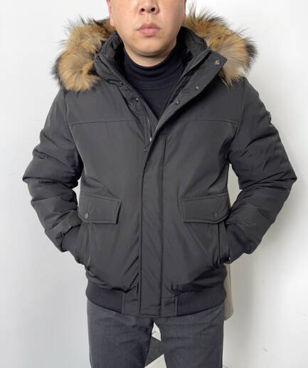 4985 Короткая парка ZZK ZZK53222 / черный / 4XL