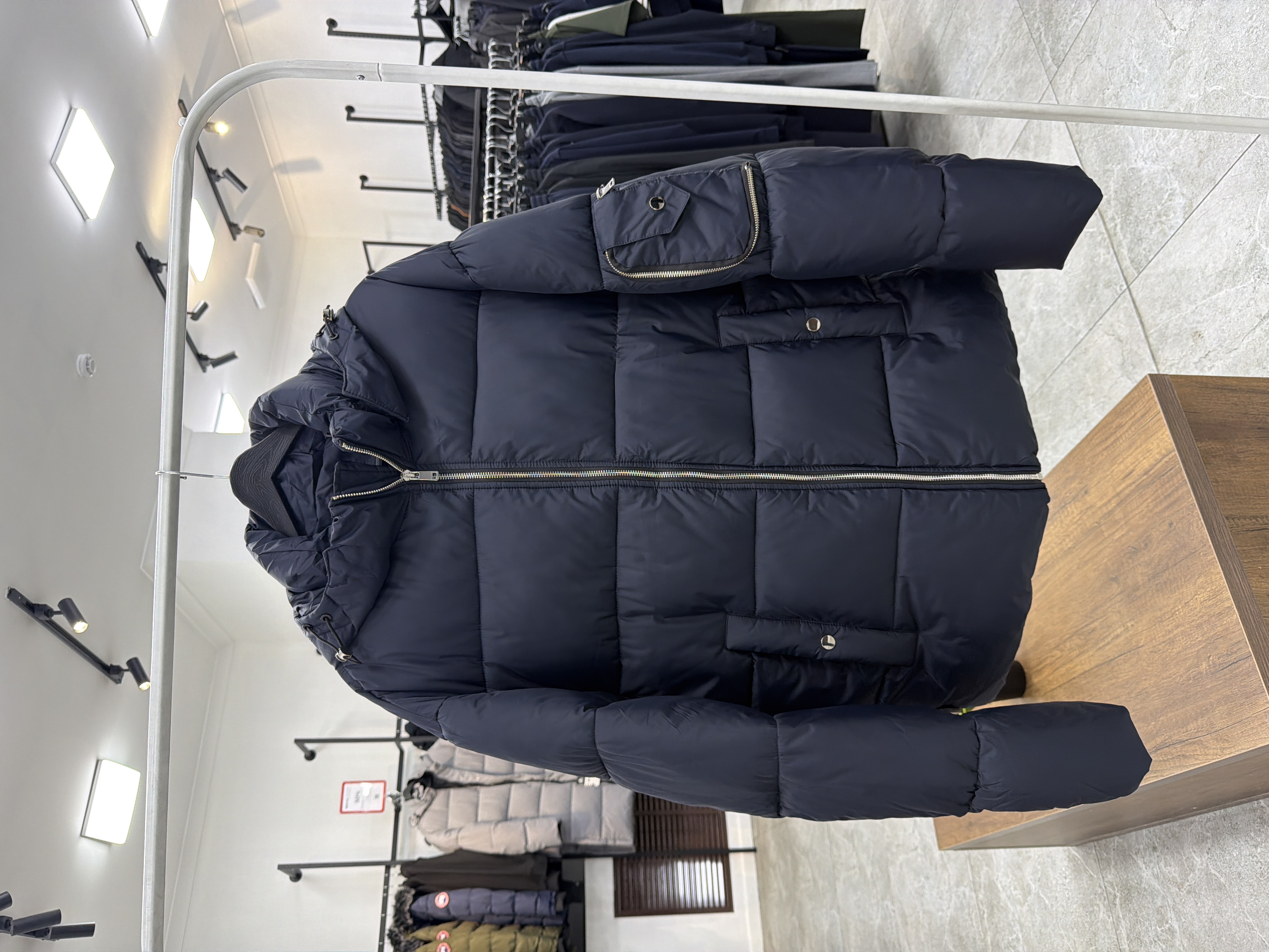 4947 Пуховик с капюшоном Gaisite 5027 / L / синий