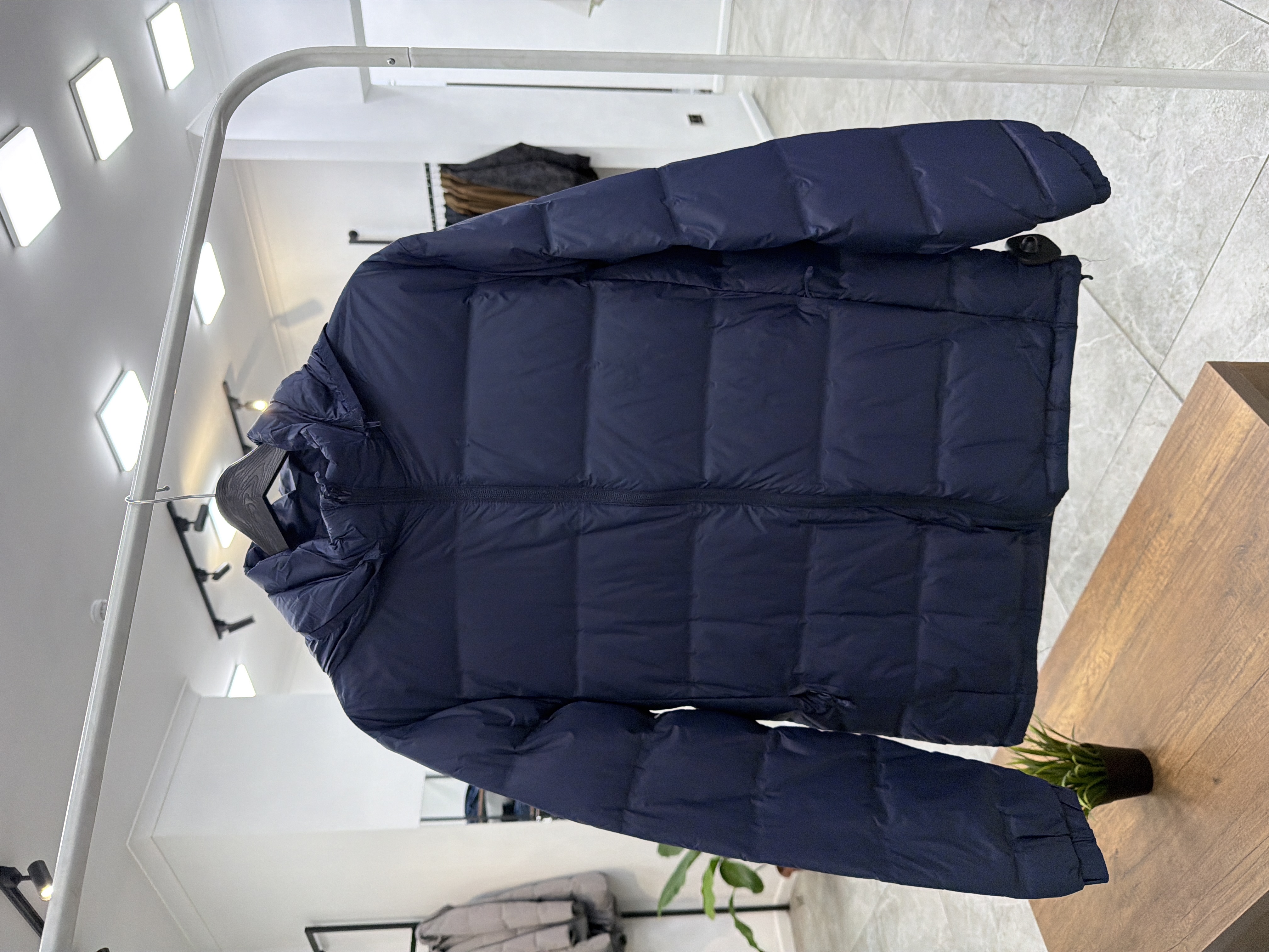 4983 Пуховик с капюшоном ZZK ZZK88173 / 2XL / Темно-синий