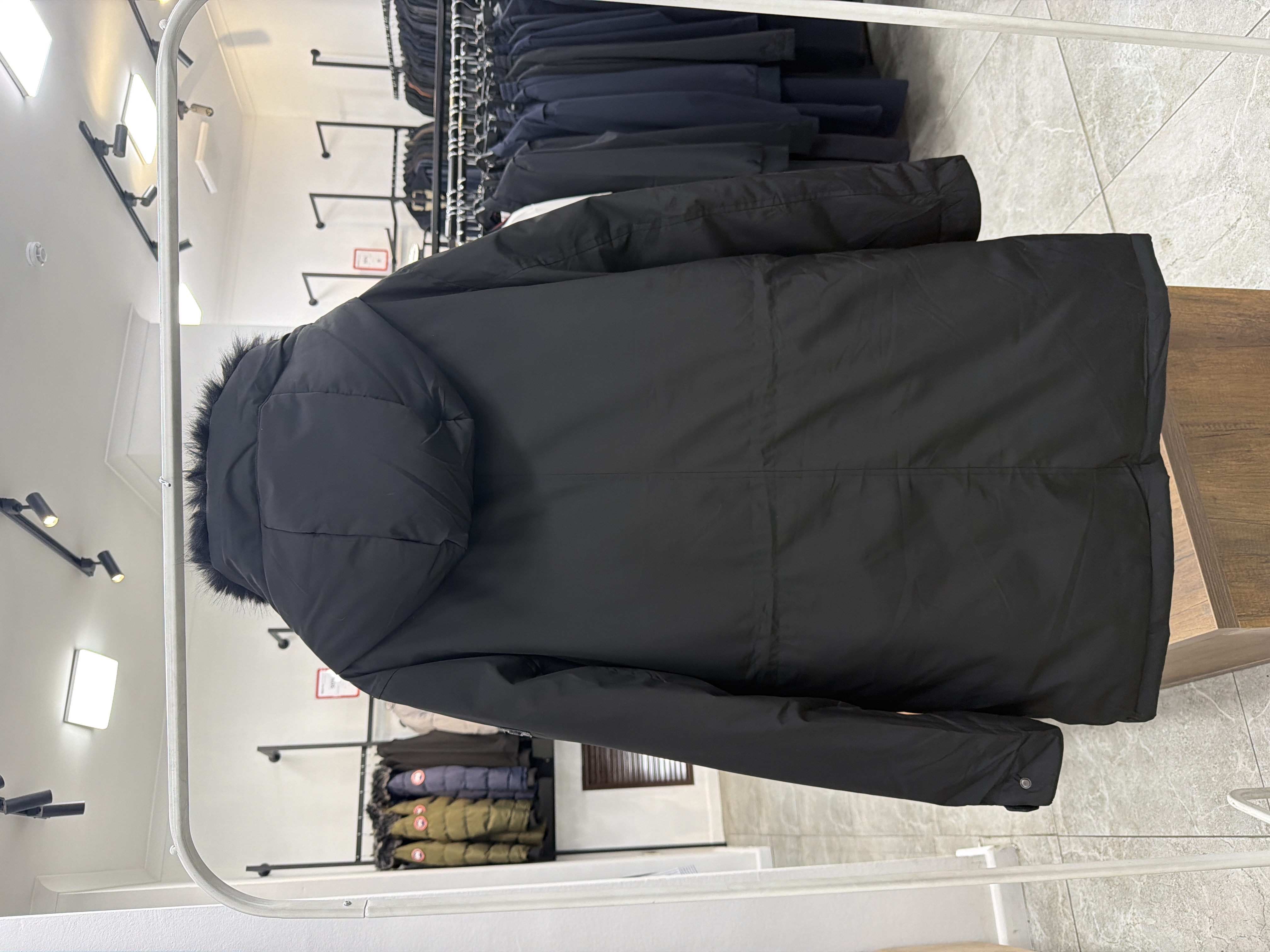 4987 Длинная парка ZZK ZZK36 / 2XL / черный