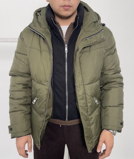 4956 Короткий пуховик Gaisite 5020 / 2XL / зеленый