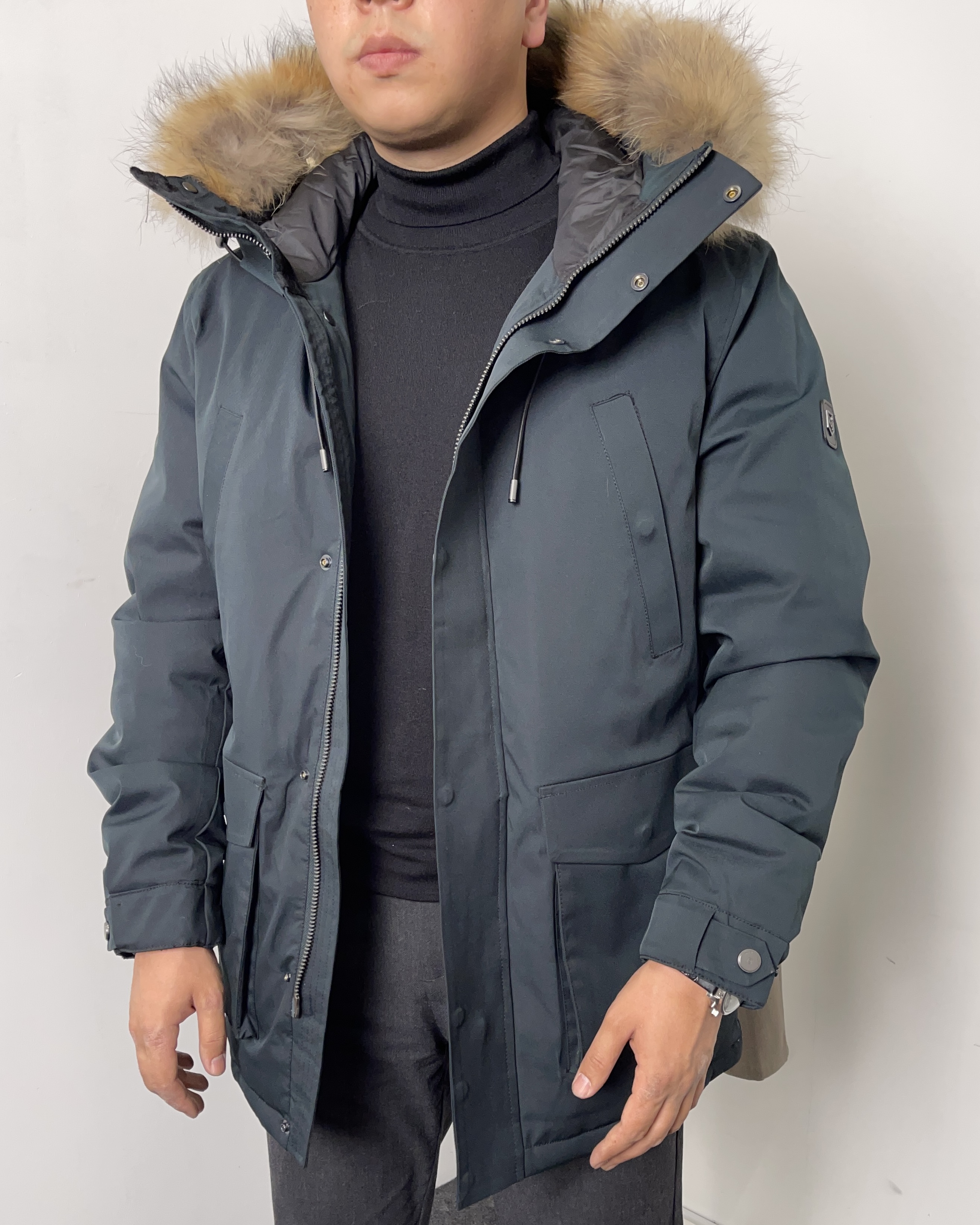 4996 Длинная парка ZZK 24811 / 2XL / зеленый