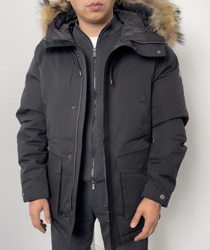 4993 Длинная парка ZZK 24811 / M / черный