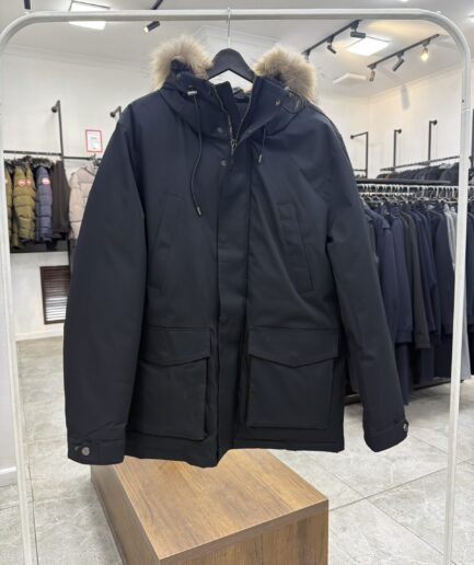 4994 Длинная парка ZZK 24811 / M / Темно синий