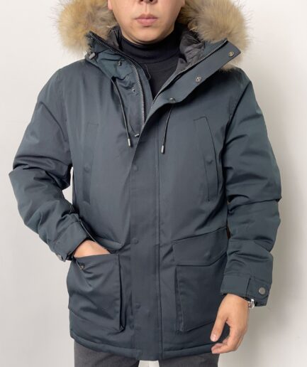 4996 Длинная парка ZZK 24811 / 2XL / зеленый