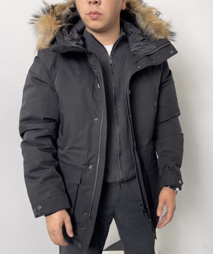4993 Длинная парка ZZK 24811 / M / черный