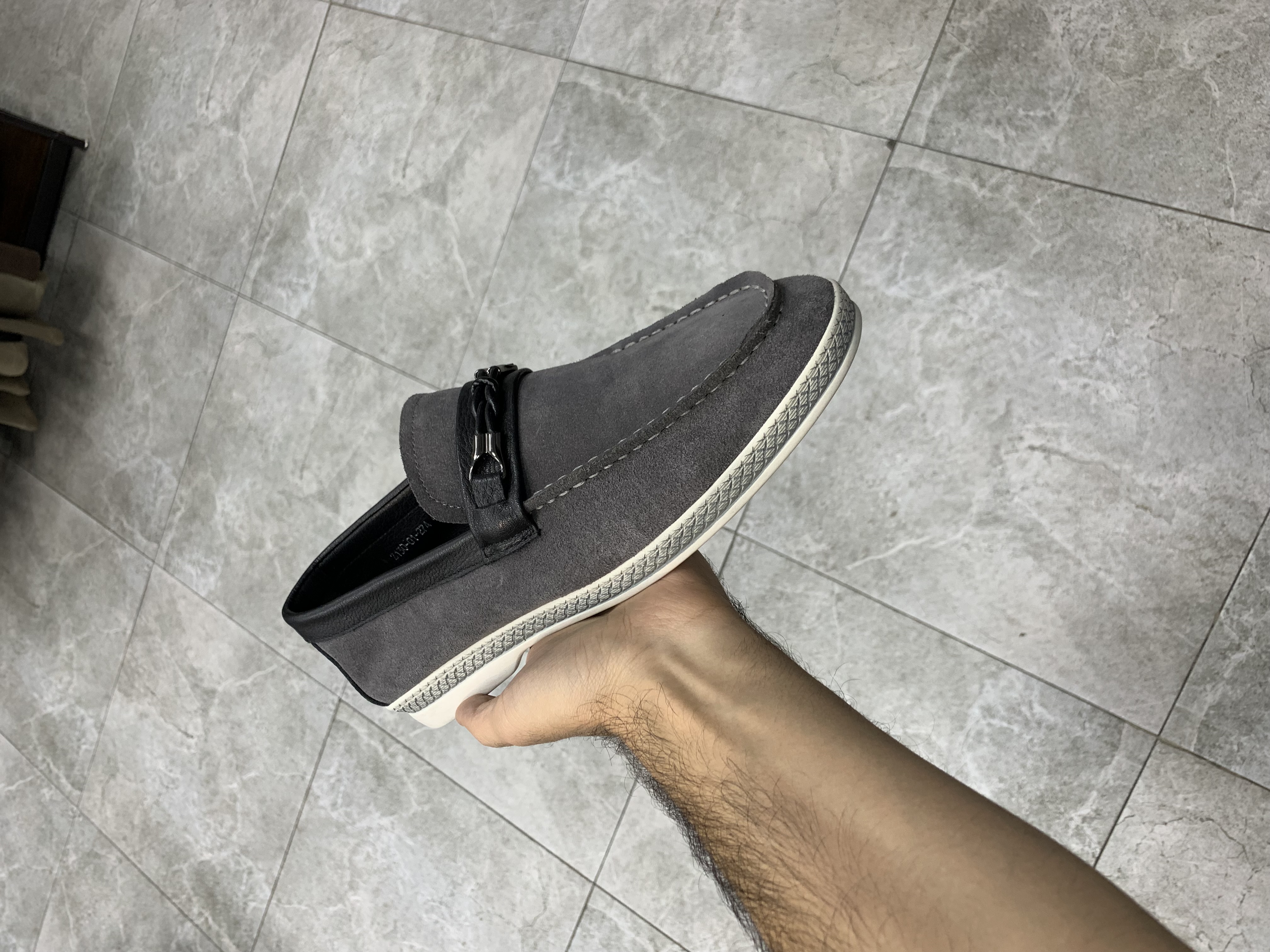 2203 Лоферы Zidan Z130-01-274 / 44 / Серый