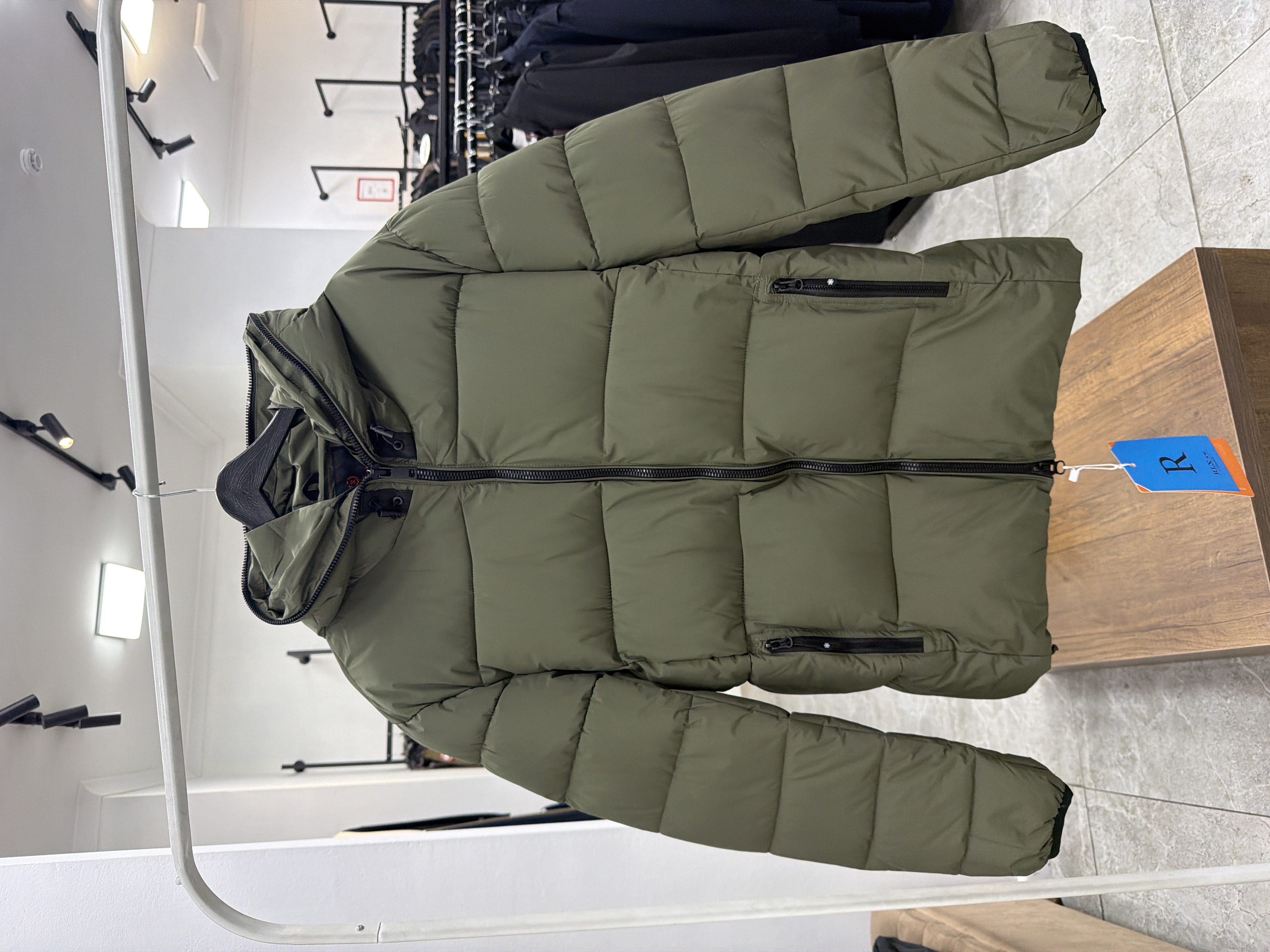 4959 Короткий пуховик Gaisite 712 / XL / хаки