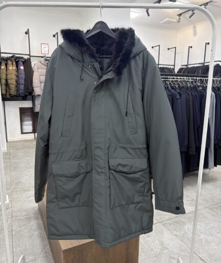 4990 Длинная парка ZZK ZZK36 / 3XL / зеленый