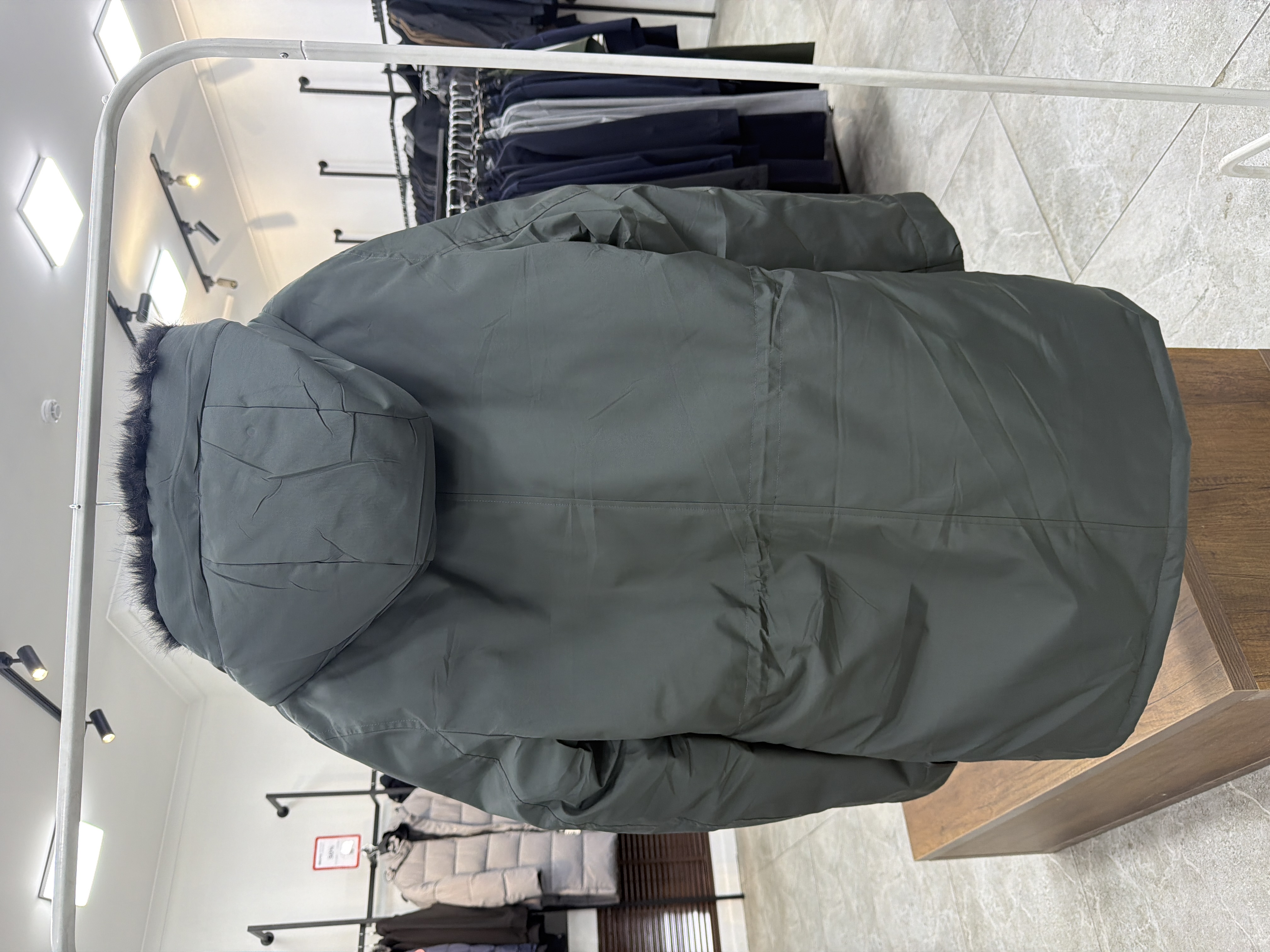 4990 Длинная парка ZZK ZZK36 / 3XL / зеленый