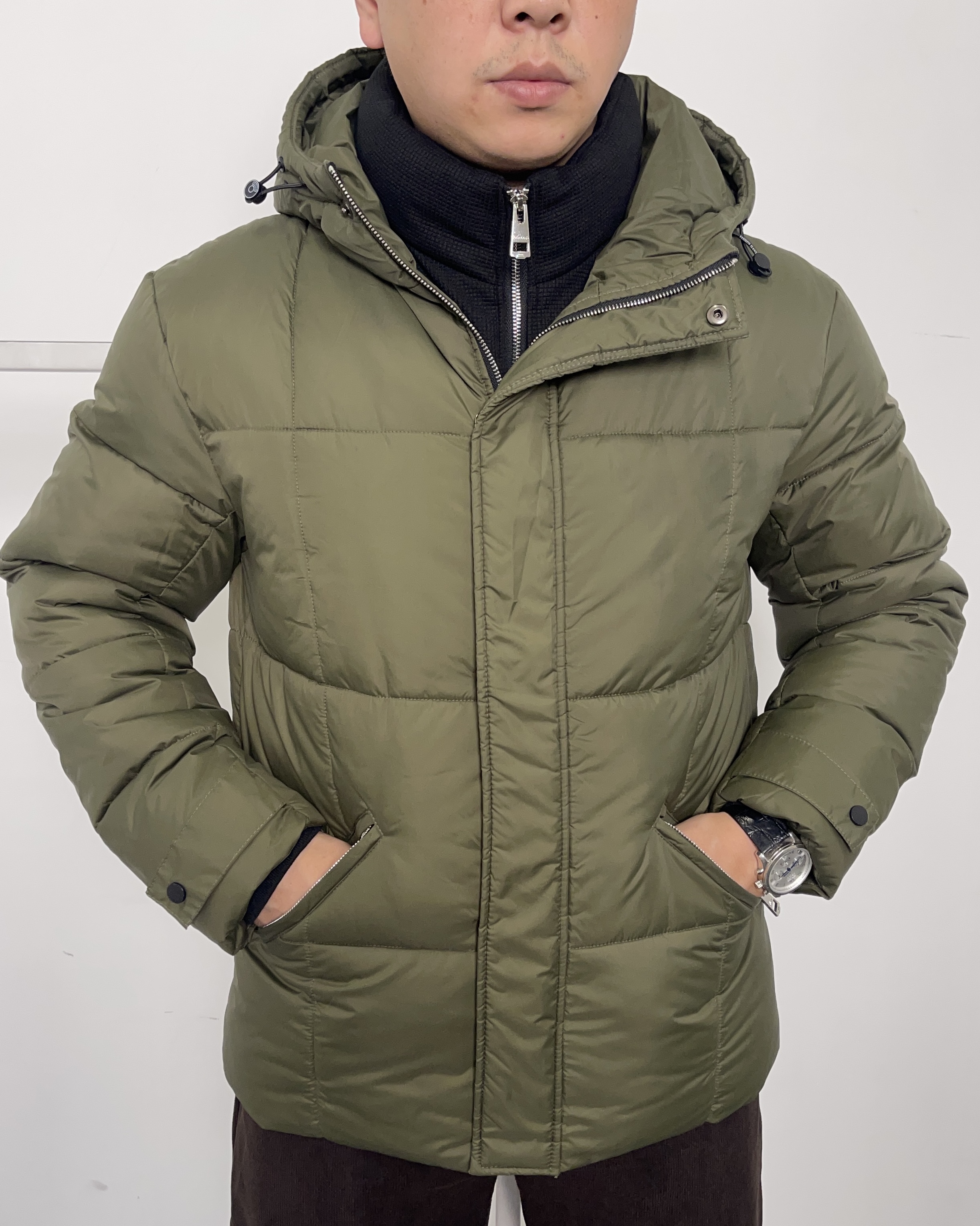 4956 Короткий пуховик Gaisite 5020 / 2XL / зеленый