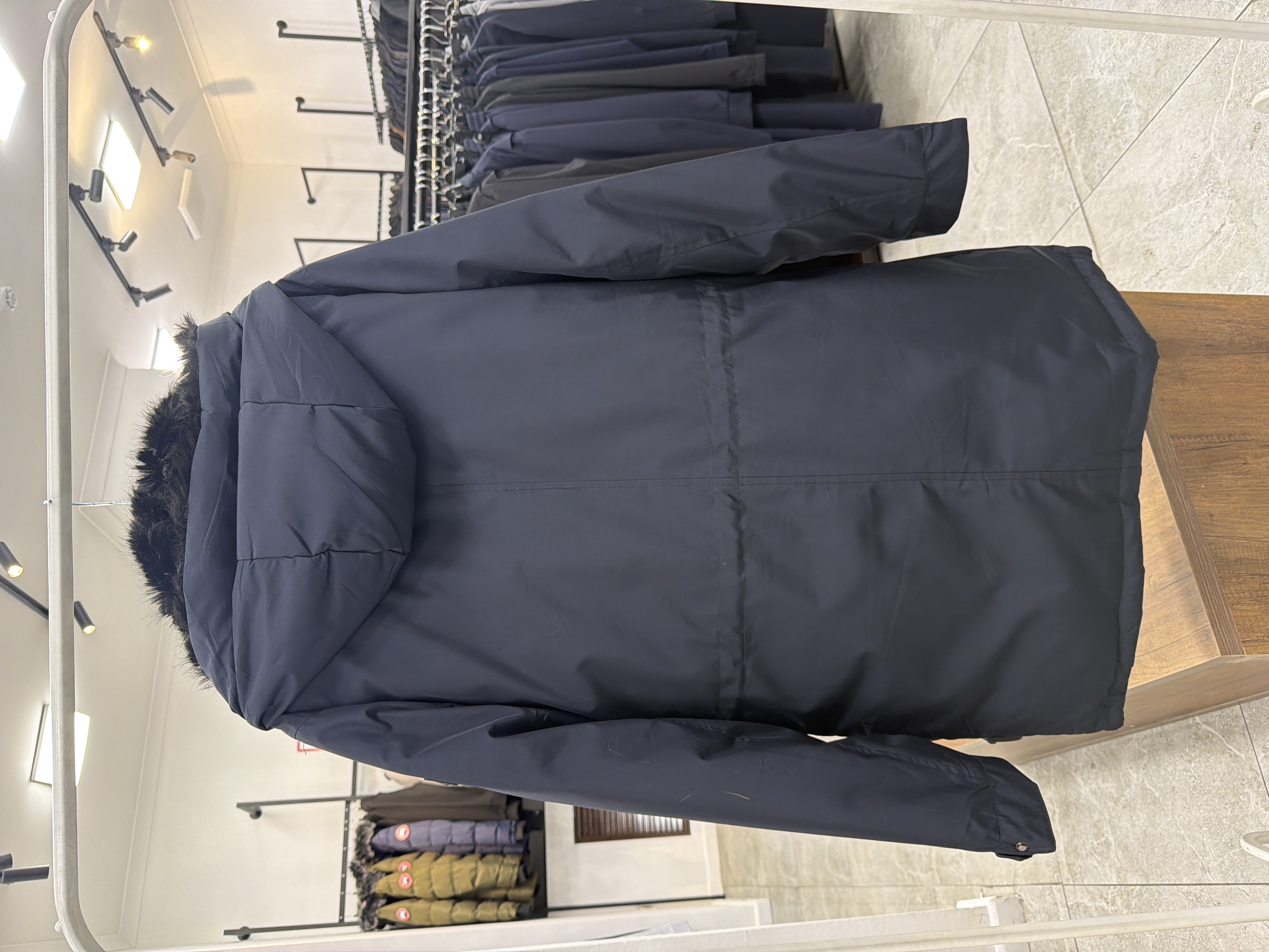 4988 Длинная парка ZZK ZZK36 / M / синий