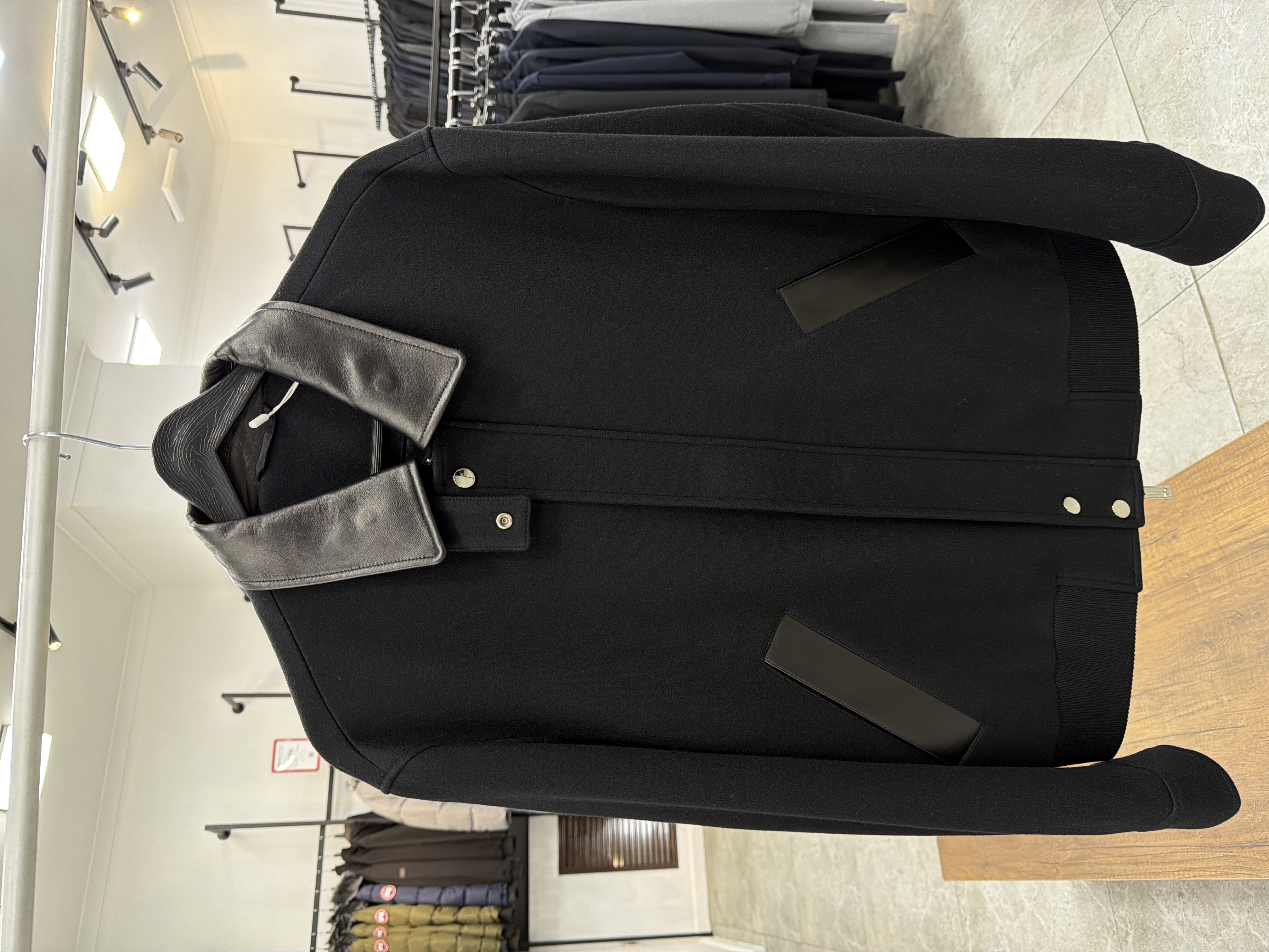 4778 Куртка из шерсти   Leiman Shidan 88226 / 3XL / черный