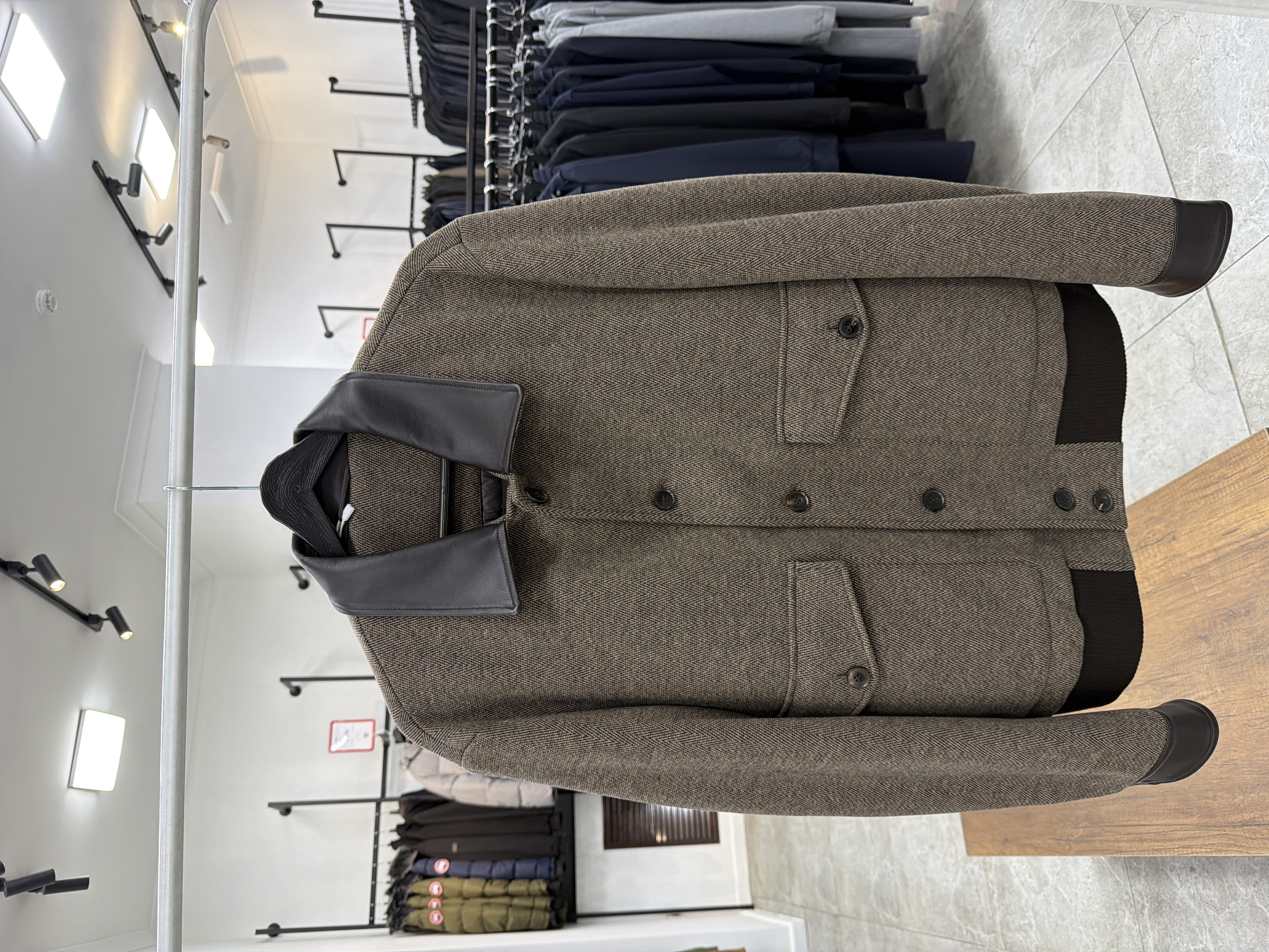 4779 Куртка из шерсти   Leiman Shidan 88656 / M / коричневый