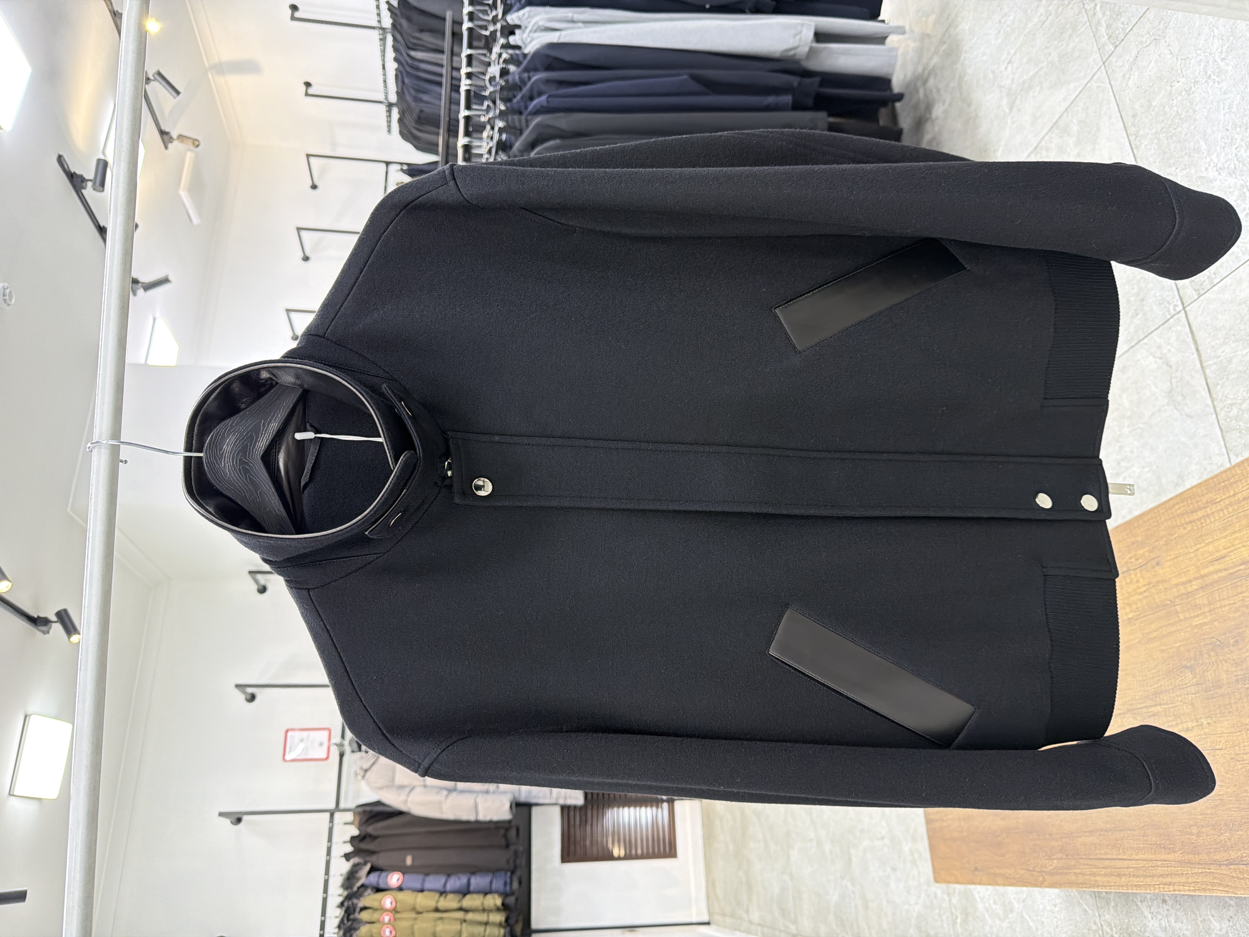 4778 Куртка из шерсти   Leiman Shidan 88226 / 3XL / черный