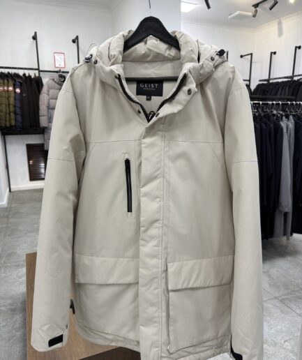 3587 Пуховик No Brand 8202 / 3XL / бежевый