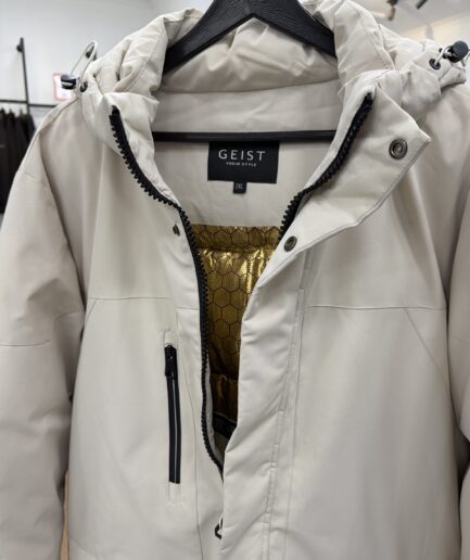 3587 Пуховик No Brand 8202 / 3XL / бежевый