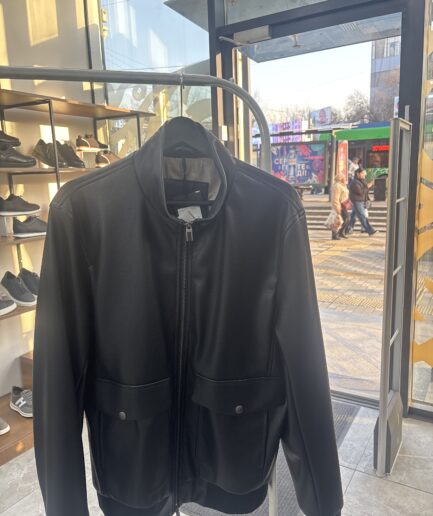 5141 Кожаная Куртка Codeno 26145 / 2XL / черный